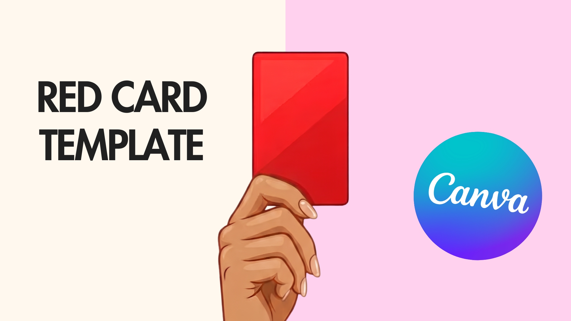 RED CARD! [free canva template for founder led businesses] - Jessica Bruno